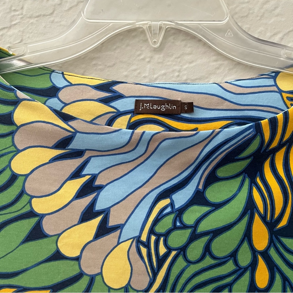J. Mclaughlin Abstract Print Tee Size S - image 3